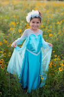 Great Pretenders Frozen Ice Queen Dress With Cape Size 5-6