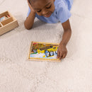 Melissa & Doug 4 In 1, 12 Piece Wooden Puzzles In A Box Construction