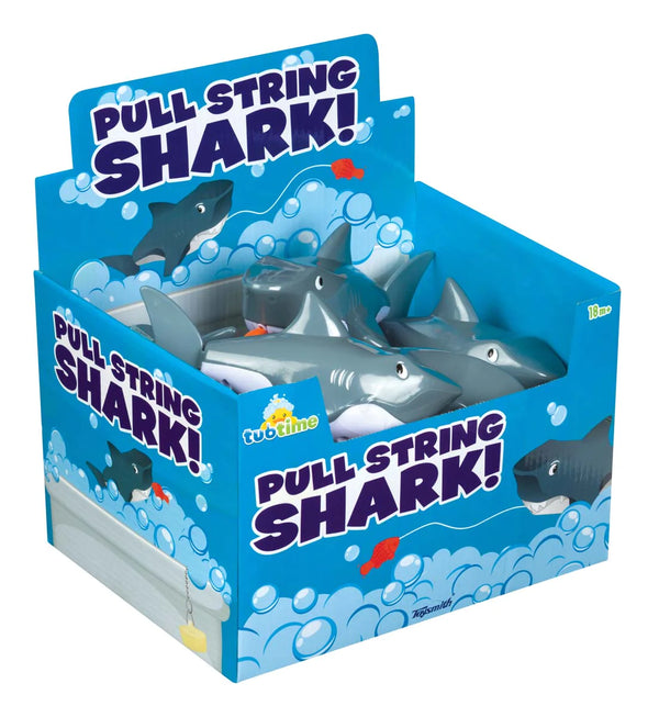 Pull-String Shark Bath Toy