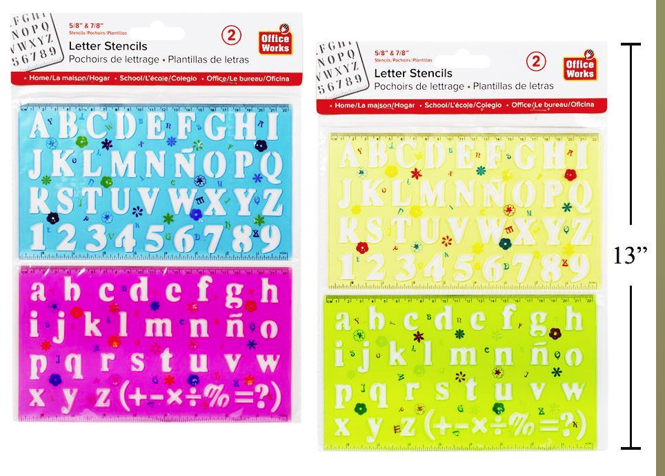 Upper And Lower Case Letter Stencils