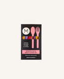 MontiiCo Out And About Cutlery Set Strawberry 4 Pairs (8 Pieces total)