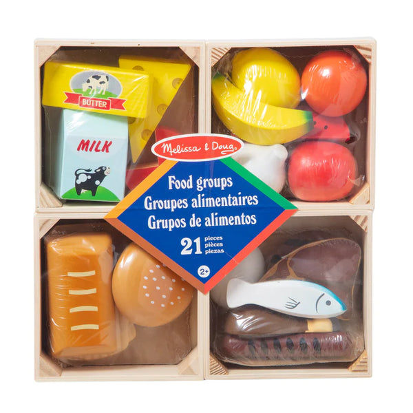 Melissa And Doug Wooden Food Groups 21 Pieces