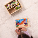 Melissa & Doug 4 in 1 Puzzles In A Box Dinosaurs