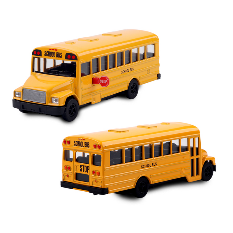 Welly Die Cast School Bus Pull-Back