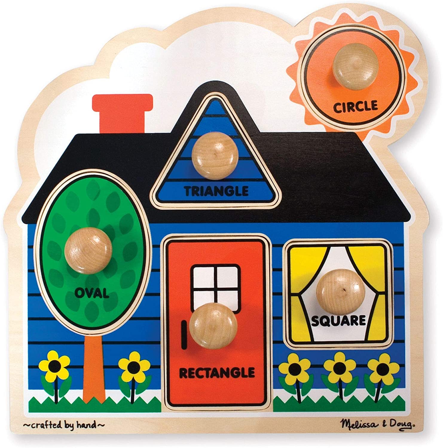 Melissa & doug store jumbo knob puzzle