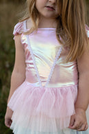 Great Pretenders Rainbow Ruffle Tutu Dress Pink Size 5/6