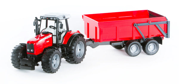 Bruder Massey Ferguson 7480 With Tipping Trailer #02045