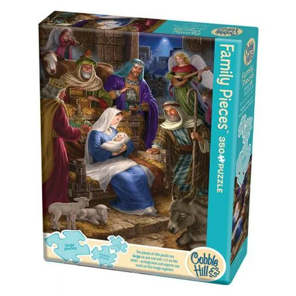 Xmas Cobble Hill 350 Piece Family Puzzle Holy Night