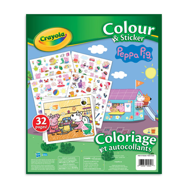 Crayola Peppa Pig Colour And Sticker Book