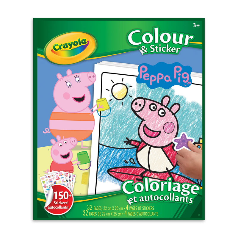 Crayola Peppa Pig Colour And Sticker Book