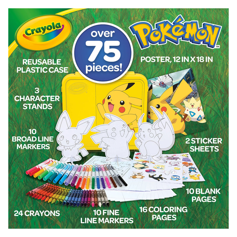 Crayola Pokemon Activity Art Case 75 Pieces