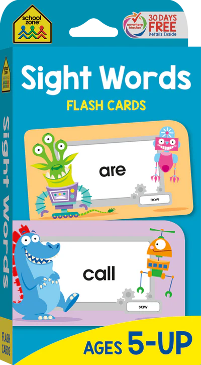 School Zone Early Learners Flash Cards Sight Words