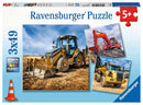 Ravensburger 3 x 49 Piece Puzzles Diggers At Work