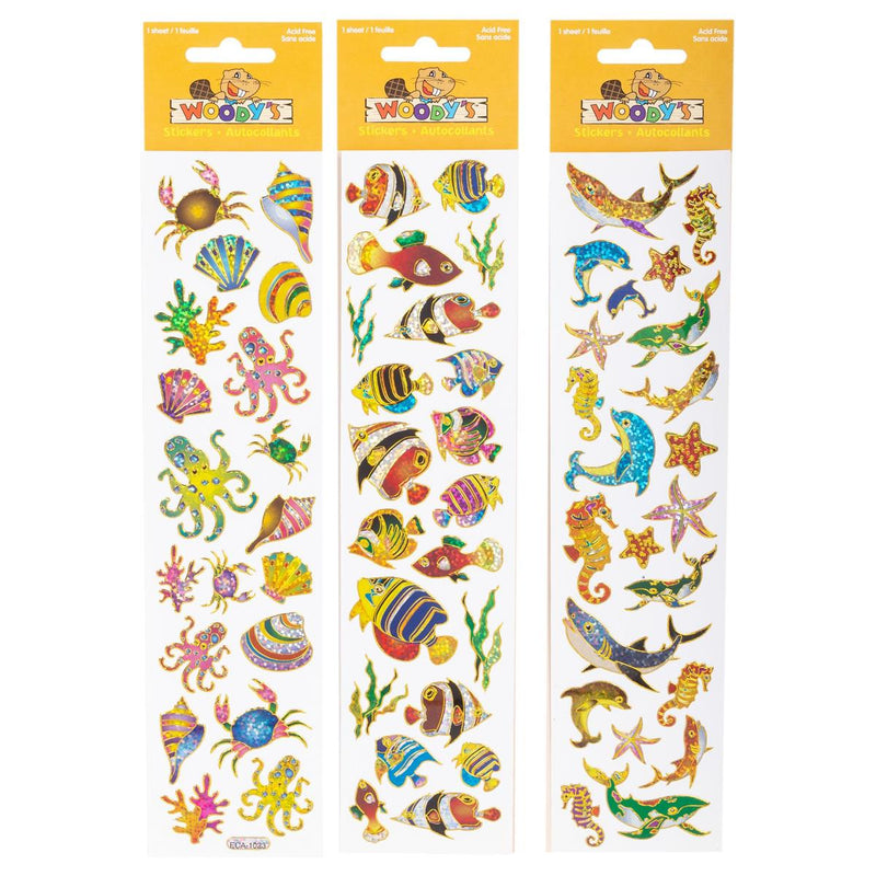 Woody's Stickers Sea Animals