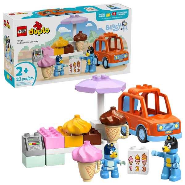 LEGO Bluey Duplo Ice Cream Trip With Bluey #10458