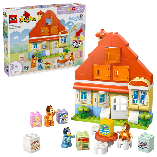 LEGO Bluey Duplo Bluey's Family House And Memory Game #10459