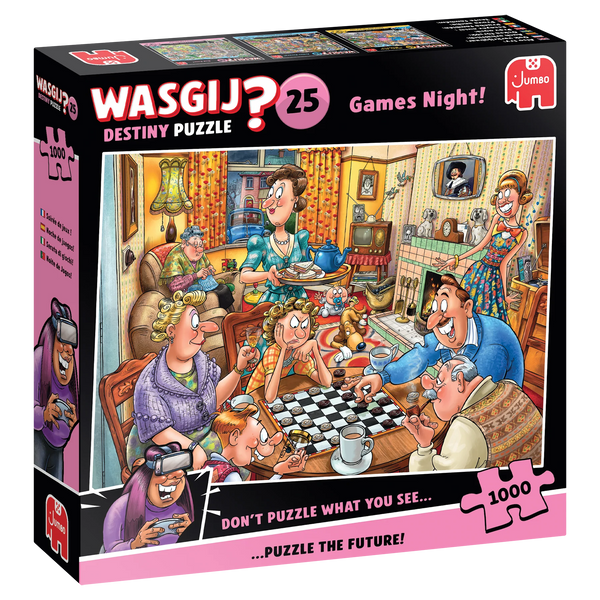 Wasgij? 1000 Piece Puzzle #25 Games Night!