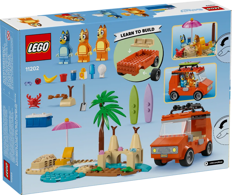 LEGO Bluey Bluey's Beach And Family Car Trip