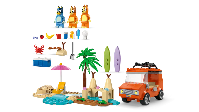 LEGO Bluey Bluey's Beach And Family Car Trip