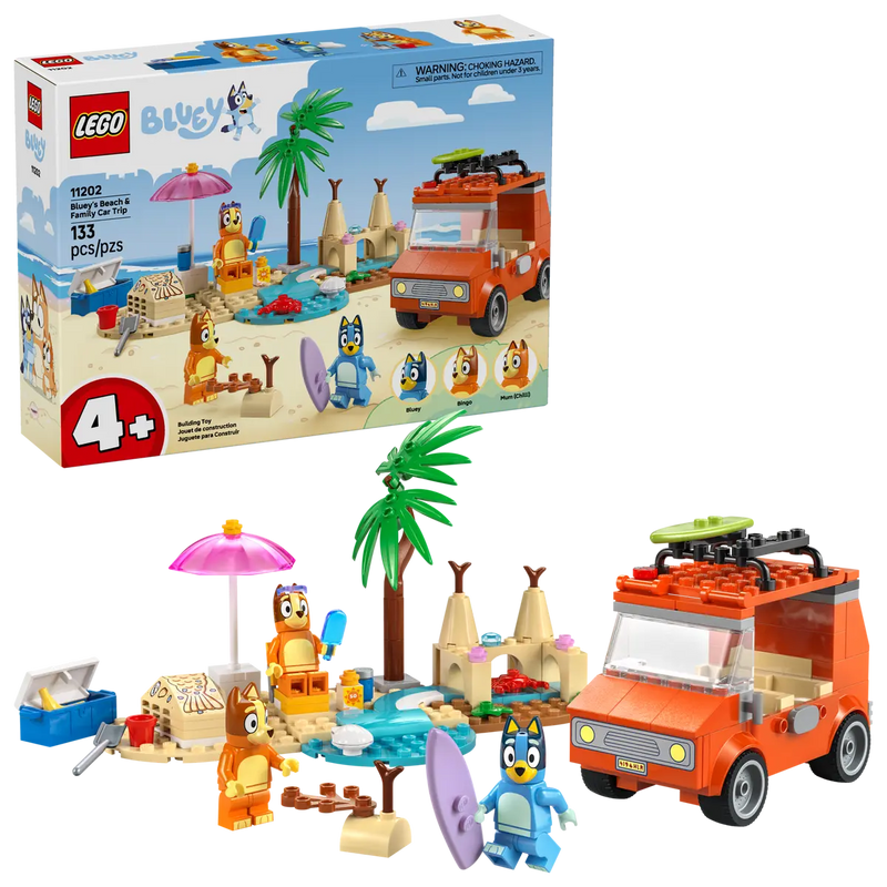 LEGO Bluey Bluey's Beach And Family Car Trip
