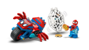 LEGO Marvel Spidey On His Motorcycle Vs. Rhino