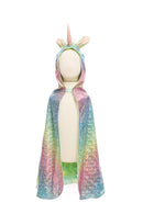 Great Pretenders Reversible Rainbow Unicorn/Dragon Cape Size 5-6