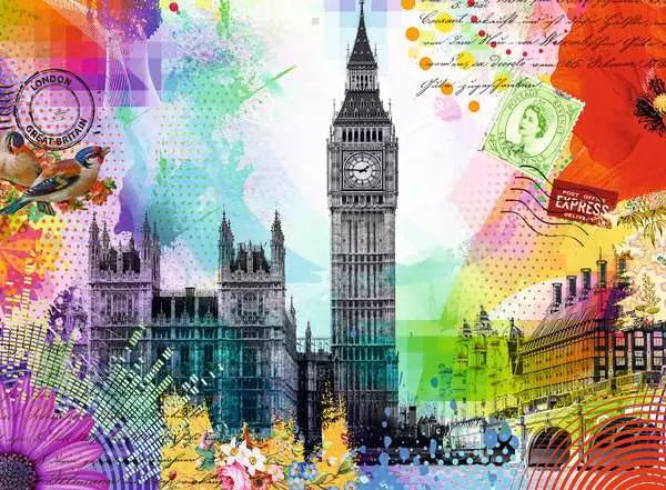 Ravensburger 500 Piece Puzzle London Postcard