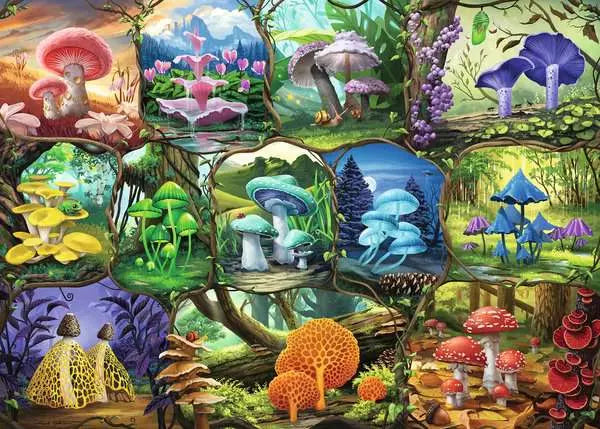 Ravensburger 1000 Piece Puzzle Beautiful Mushrooms
