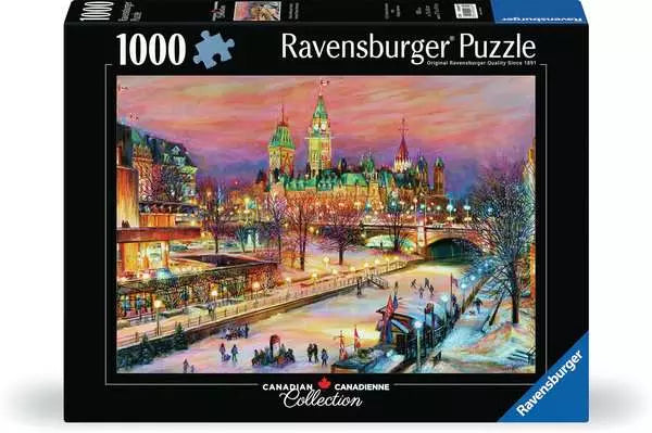 Ravensburger 1000 Piece Puzzle Canadian Collection Ottawa Winterlude Festival
