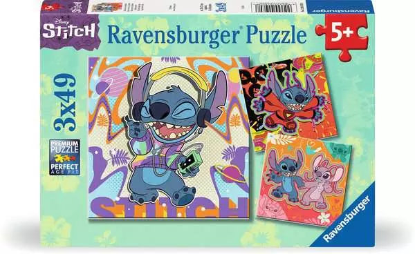 Ravensburger 3 X 49 Piece Disney Stitch Play The Day Away