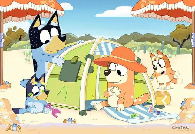 Ravensburger Bluey 35 Piece Puzzle Beach Day!