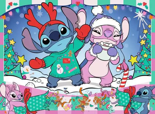 Ravensburger 100 Piece Puzzle Disney Stitch Merry Everything!