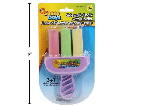 Sunny Dayz Sidewalk Chalk With Holder