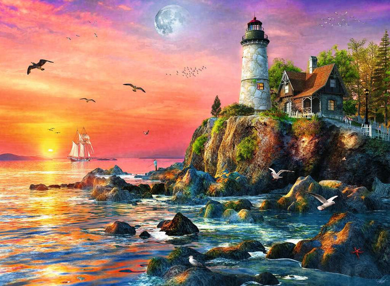 Ravensburger 500 Piece Lighthouse At Sunset