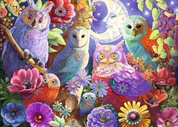Ravensburger 300 Piece Puzzle Large Pieces Night Owl Hoot