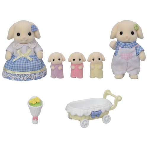 Calico Critters Flora Rabbit Family