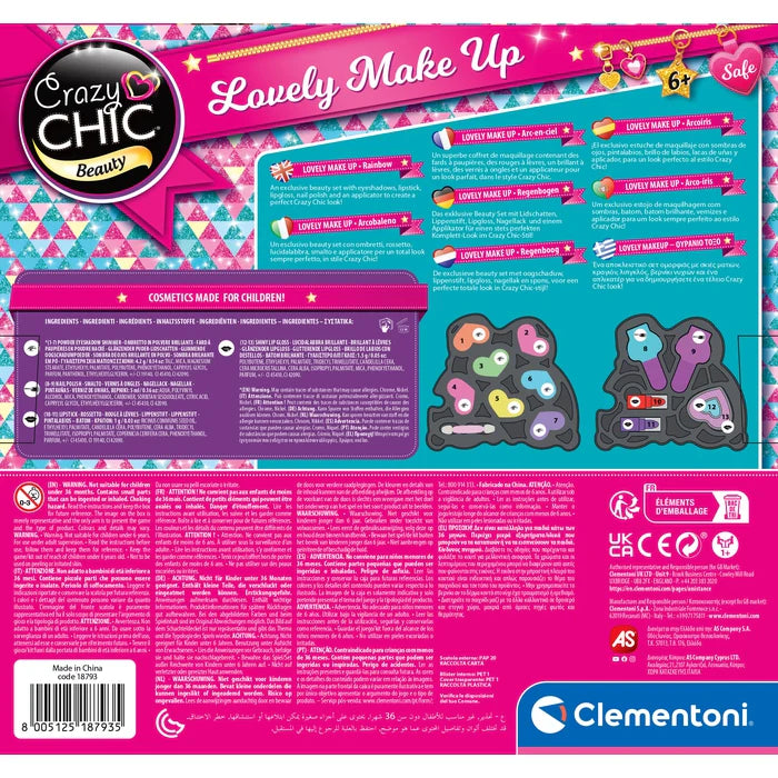 Clementoni Crazy Chic Rainbow Makeup Set