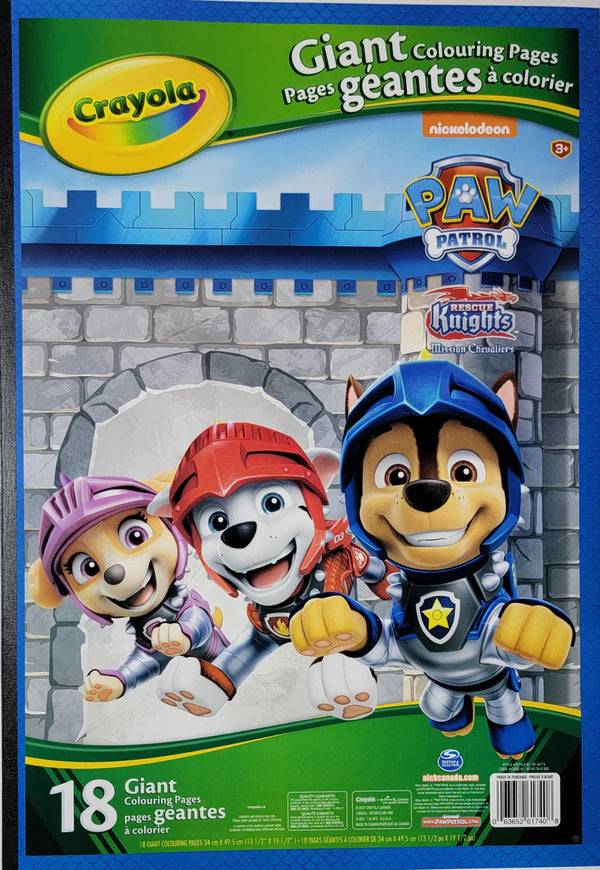 Crayola Paw Patrol Giant Colouring Pages
