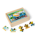 Melissa & Doug 4 In 1, 12 Piece Wooden Puzzles In A Box Construction