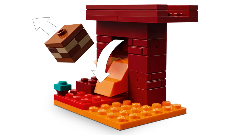 LEGO Minecraft The Nether Lava Battle