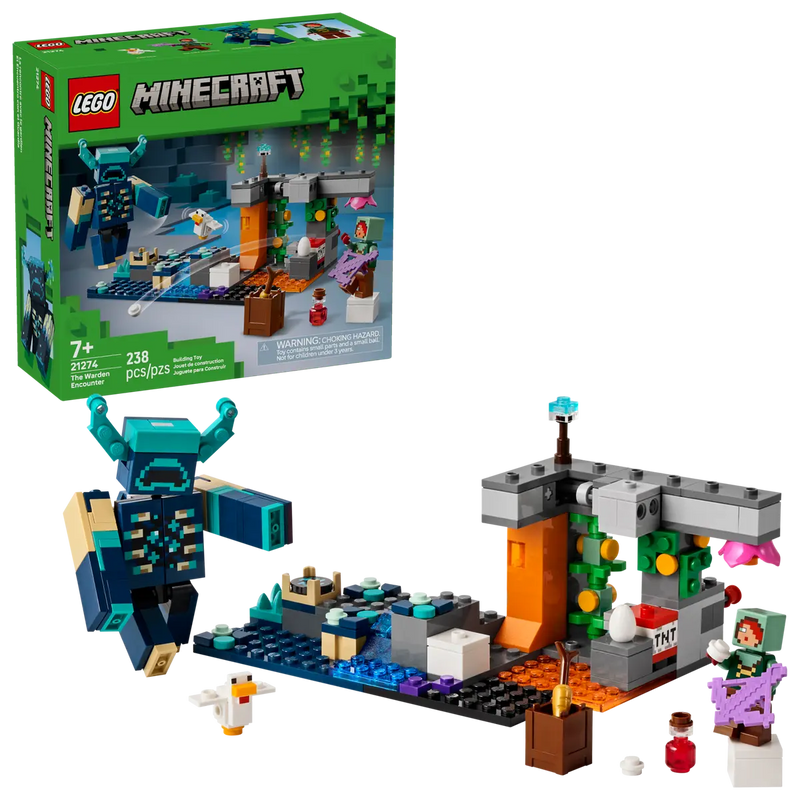 LEGO Minecraft The Warden Encounter
