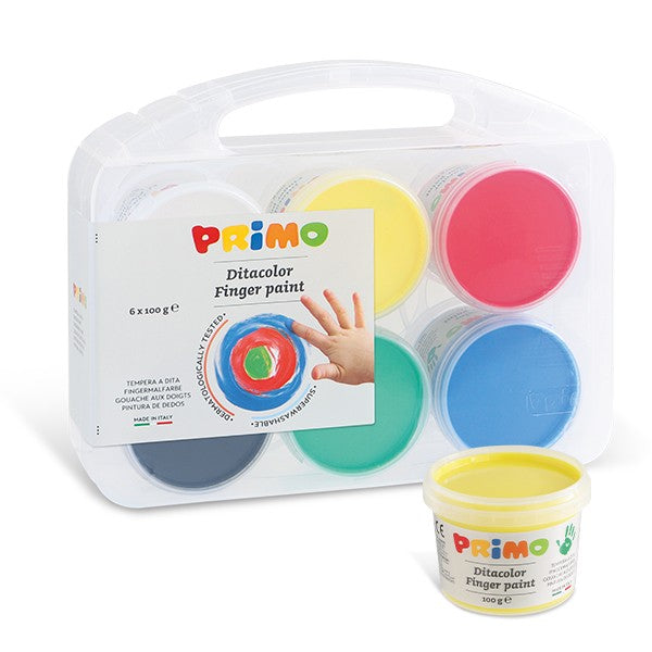 Primo Washable Finger Paint With Reusable Case