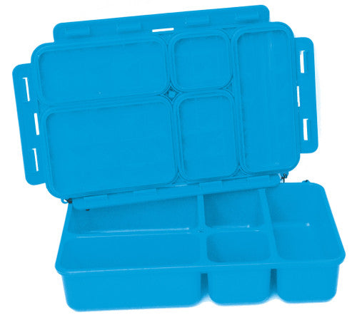 Go Green Lunchbox Large Size, 5 Compartments, Blue