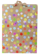 Gift Bag Brown With Confetti
