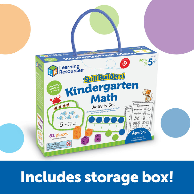 Learning Resources Skill Builders Kindergarten Math Activity Set