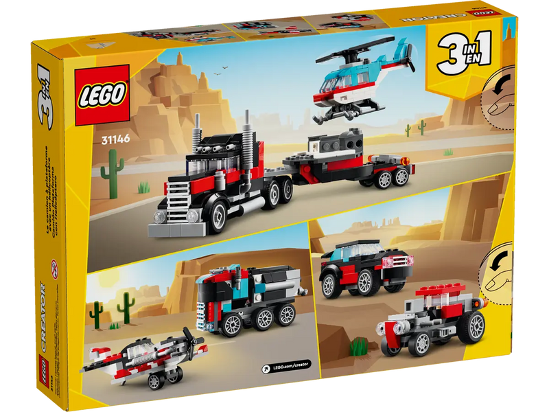LEGO Flatbed Truck With Helicopter 3 In 1