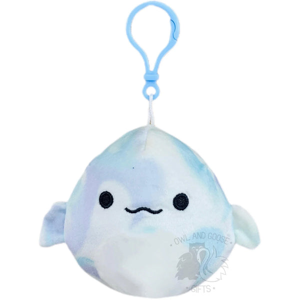 Squishmallows 3.5" Clip On Laslow The Beluga Whale