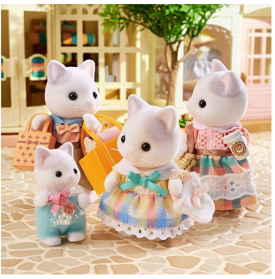 Calico Critters Latte Cat Family