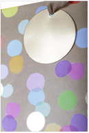 Gift Bag Brown With Confetti