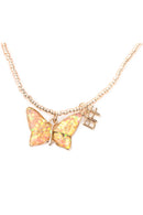 Great Pretenders Butterfly Share And Tear Necklaces